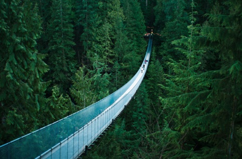 Ponte suspensa de Capilano, Vancouver, Canada